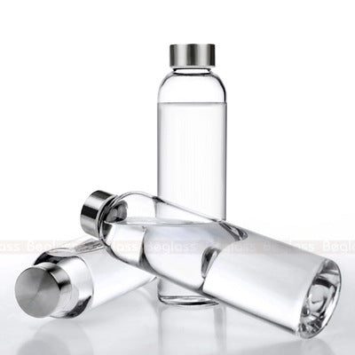 Sports Water Bottle Glass Can Do Logo Glass Glass Water Bottle High Borosilicate Glass