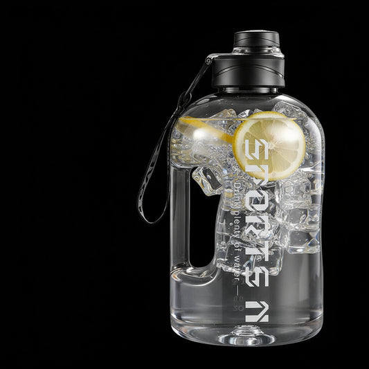 Haodi Large Capacity Trendy Straw Plastic Jug Sports Water Bottle Student Portable Space Water Cup