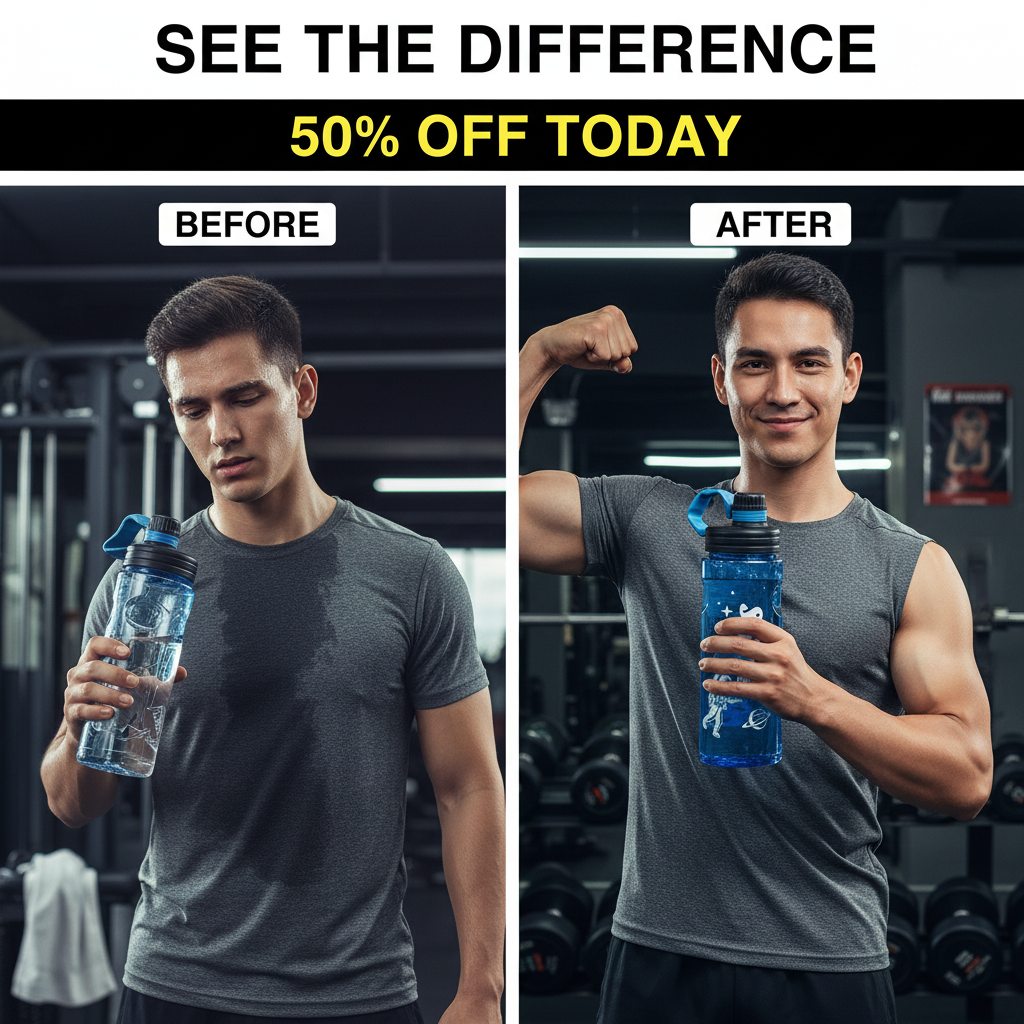 1100ml Leak-Proof Gym Water Bottle with Straw – Large Capacity Sports Cup”